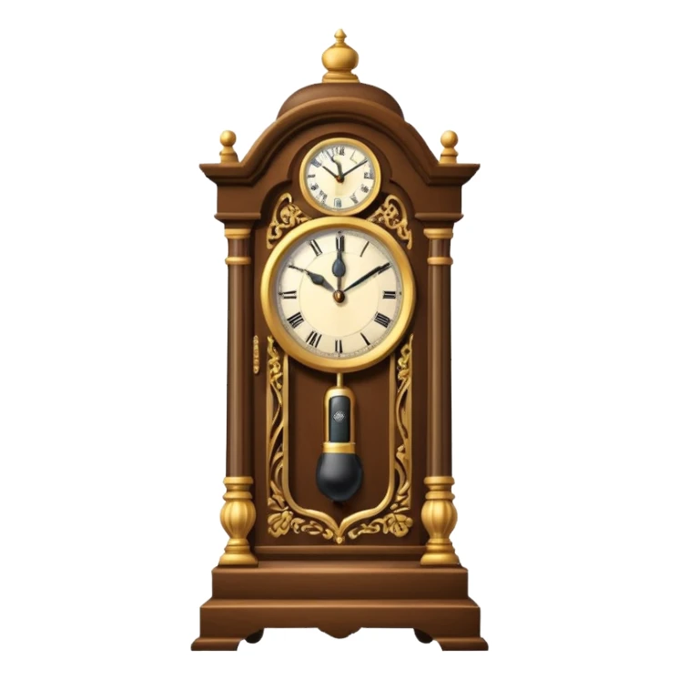 Grandfather clock with microphone and face sticker