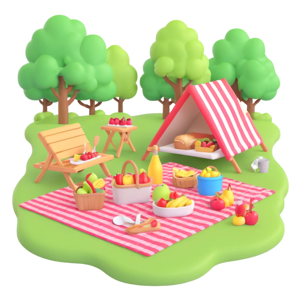 picnic in the park sticker