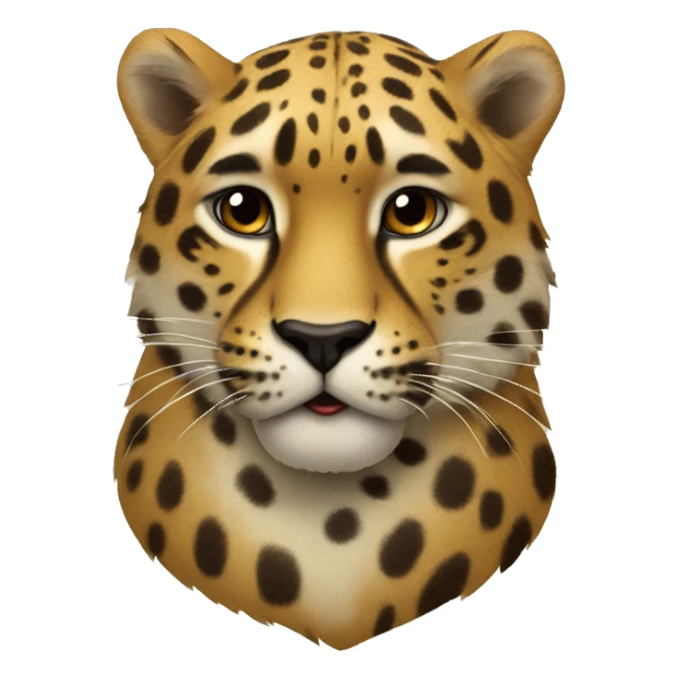 Corazón leopardo  sticker