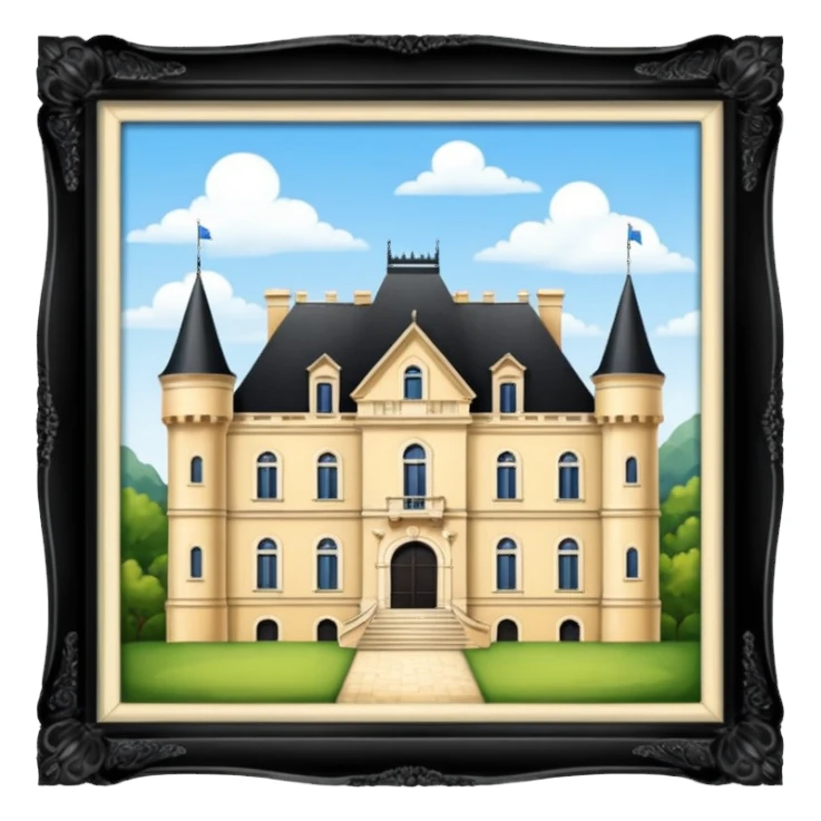 Château aristocratique 1815 sticker