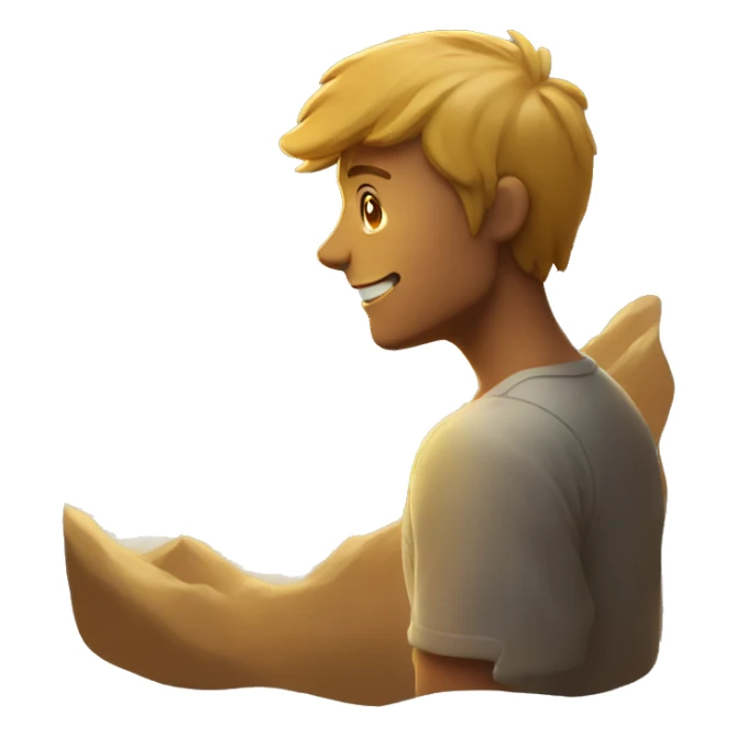  man looking at the sun sticker