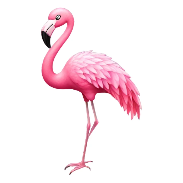 Sparkling flamingo sticker