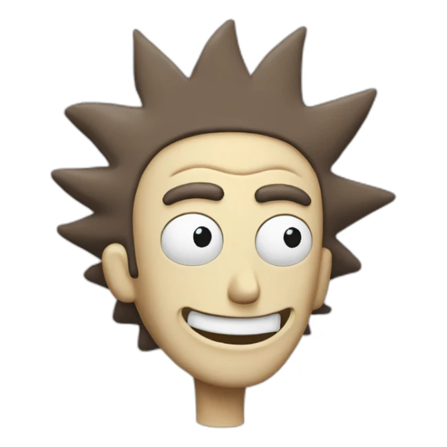 rickandmorty rick smile sticker