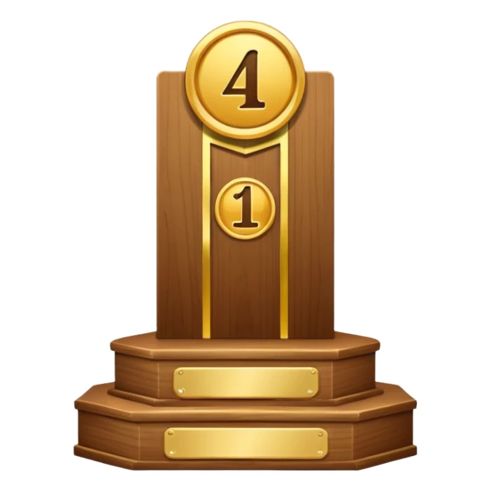 1st place podium sticker