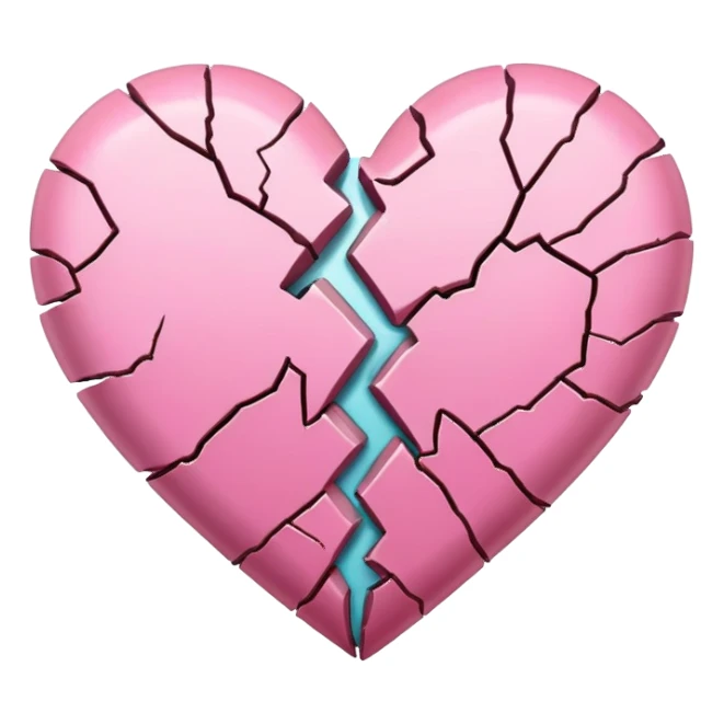PINK BROKEN HEART sticker