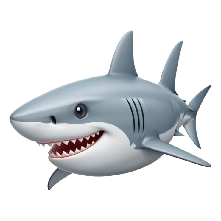 shark on an airplane sticker