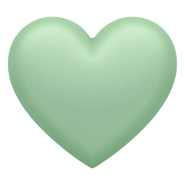 pastel green heart  sticker