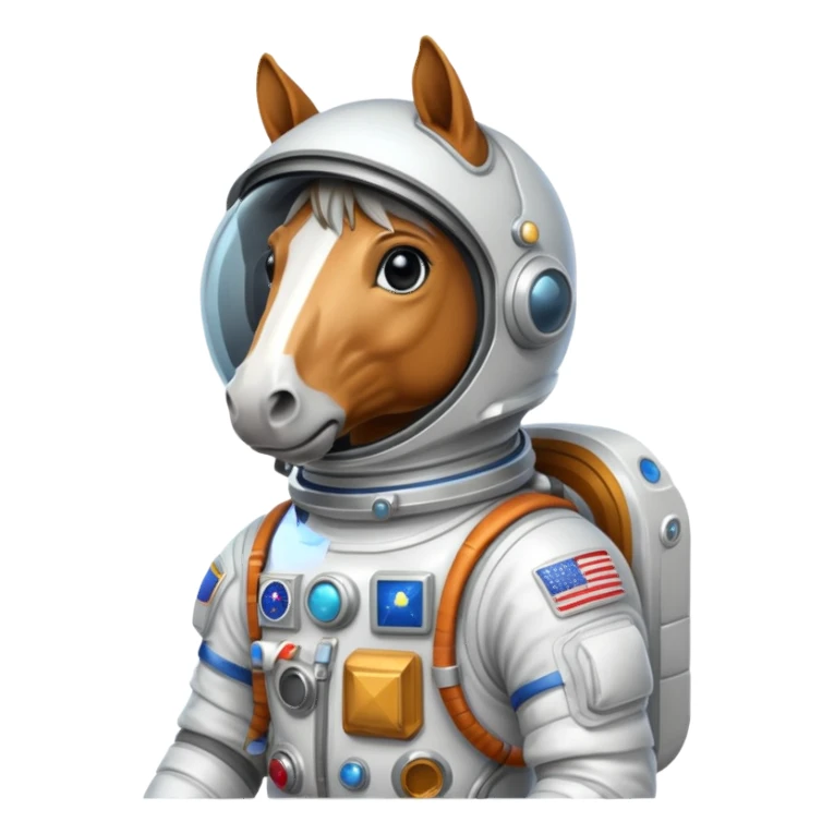 Horse in a Astronautsuit sticker