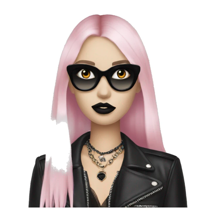 Goth victoria secret model gucci sticker