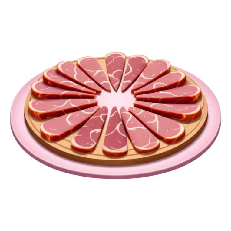 cold cuts (bologna on a platter) sticker