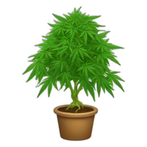 Cannabis tree sticker