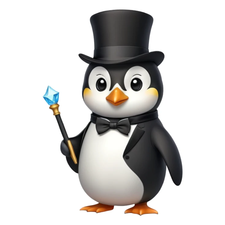 Pinguin als Magier  sticker