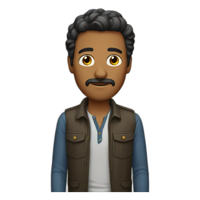 Hombre aterrado sticker