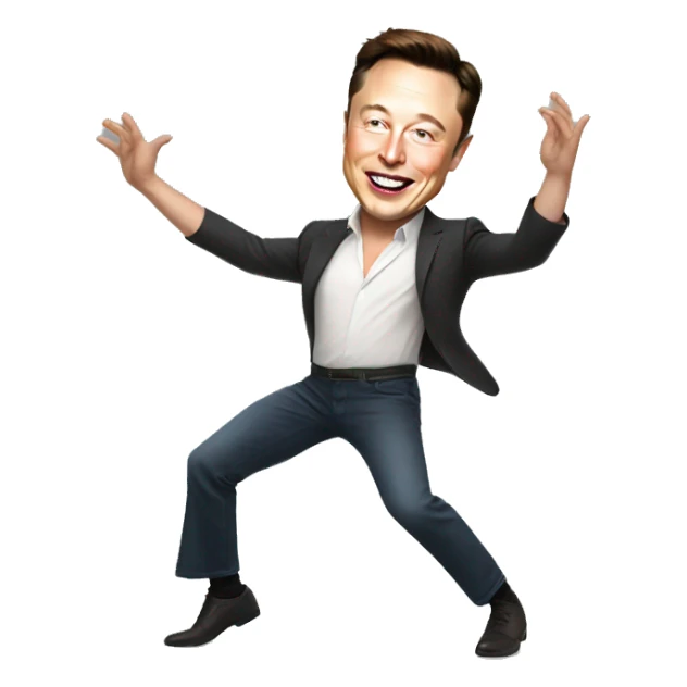 elon musk dancing sticker