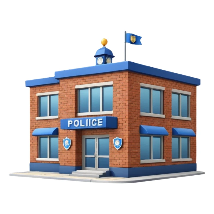 una estación de policia sticker