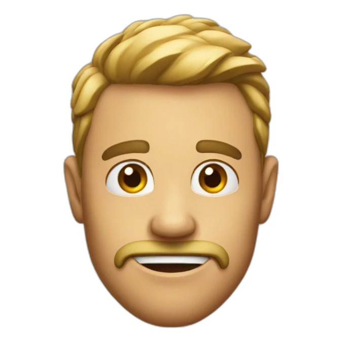 emoji with sharp jawline sticker