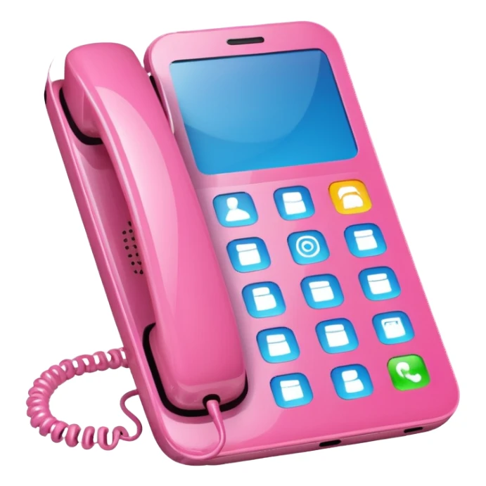 pink phone contacts sticker