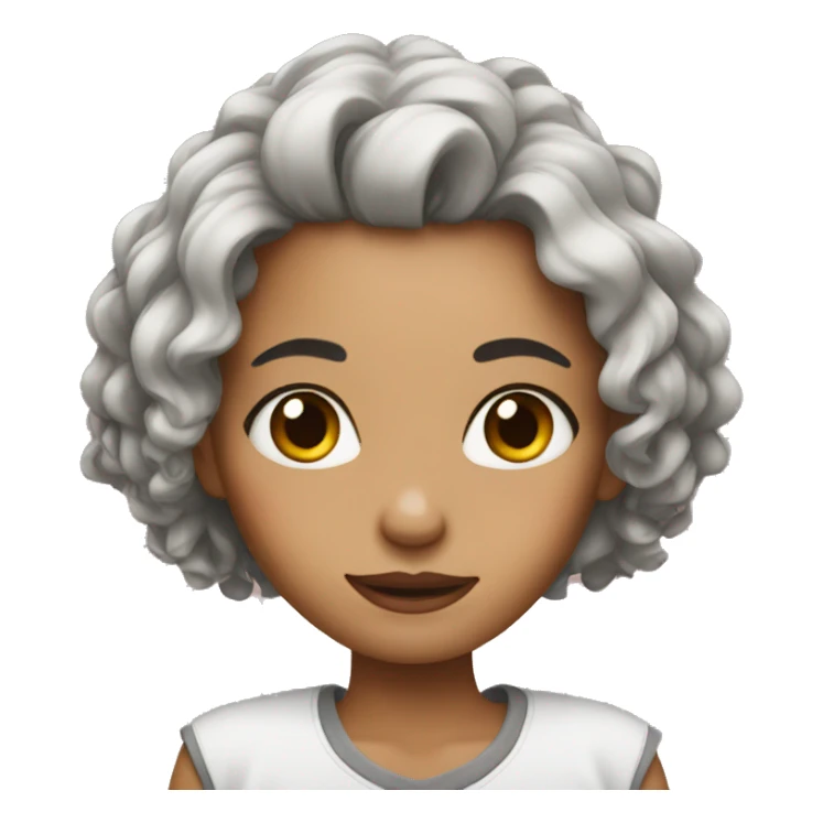 Girl with nails sticker