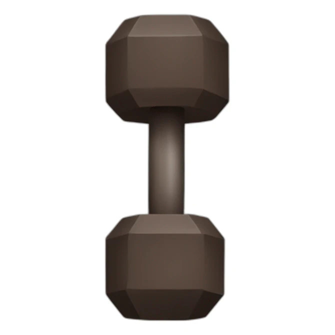 Brown dumbbell sticker