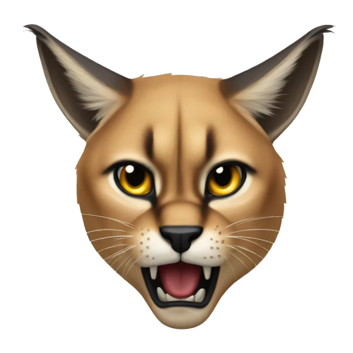 Angry caracal sticker