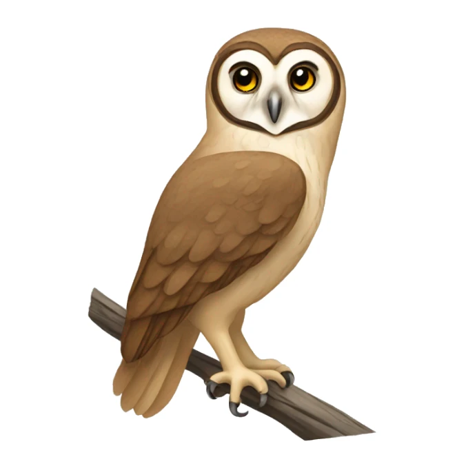 barren owl sticker