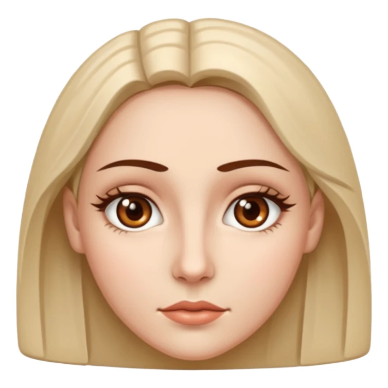 A women face sticker