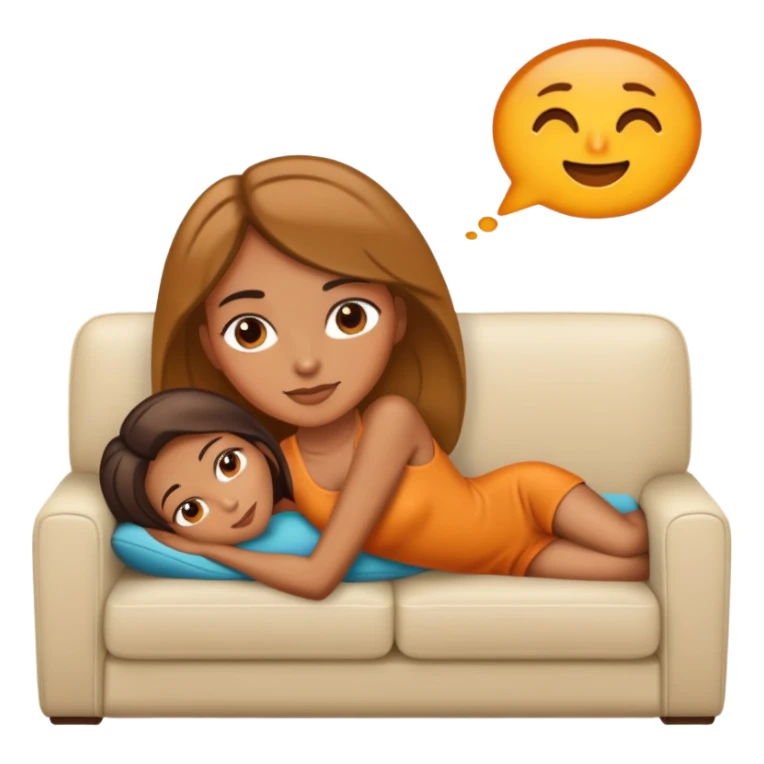 woman laying on a couch sticker