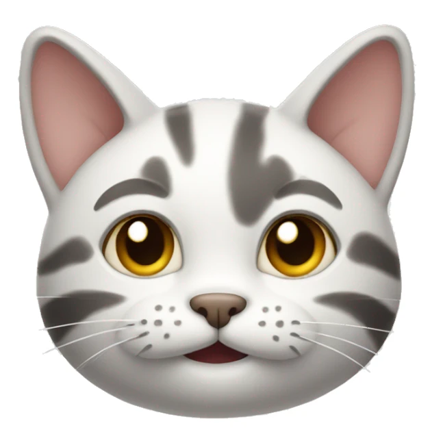 Smiling cat sticker
