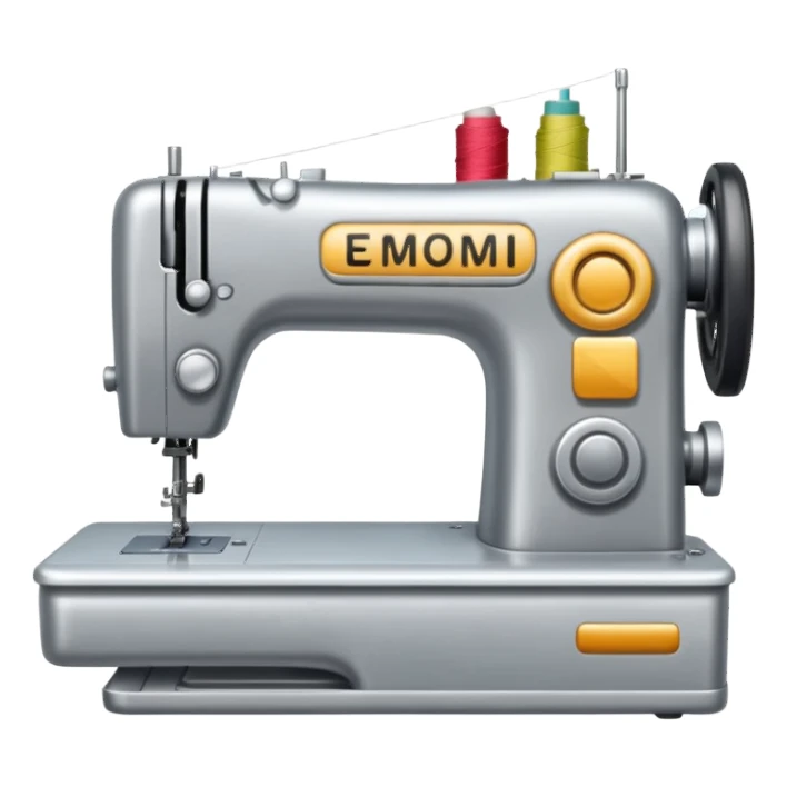 A sewing machine sticker