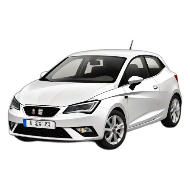 seat ibiza white sticker