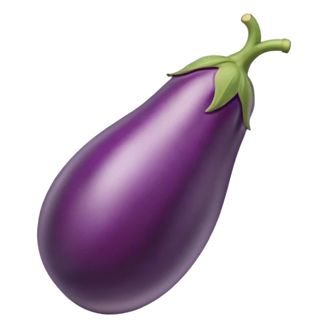 Egg plant with glue on it sticker