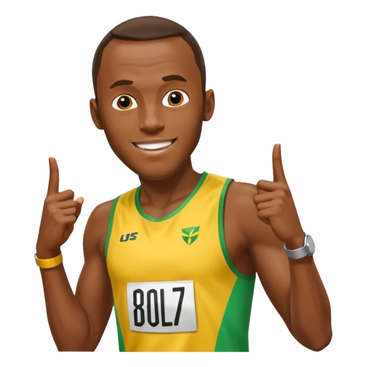 usain bolt with a 9.58 behind him sticker