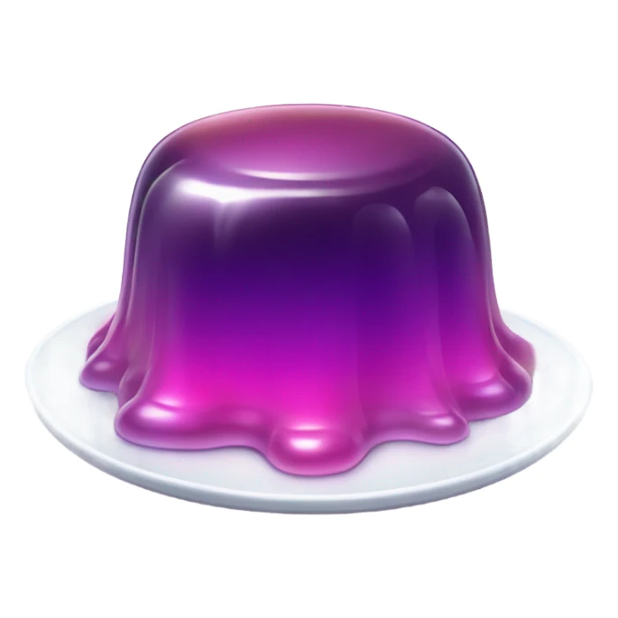 jelly on a plate sticker
