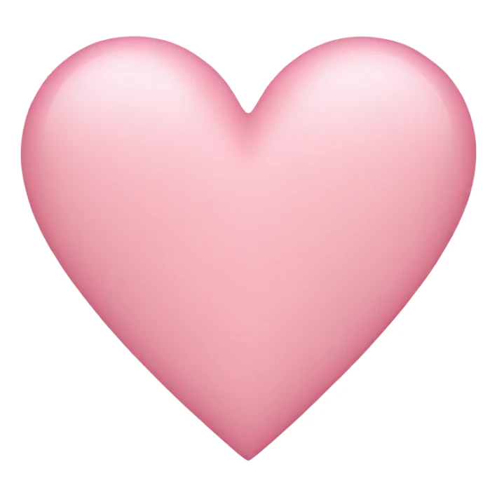 Light pink ( very light) heart sticker