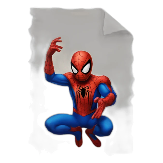 SPIDER MAN SUR UN TOILE sticker