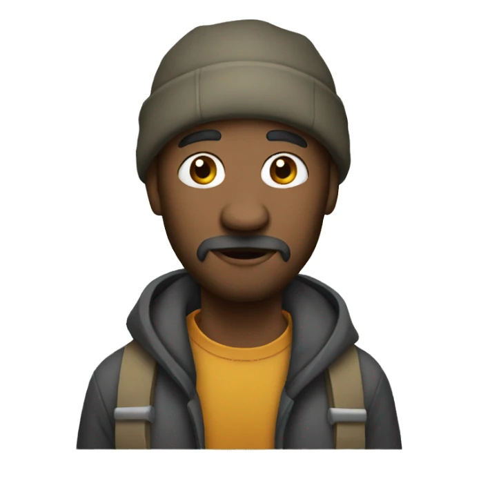 A homeless man  sticker