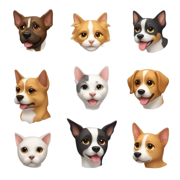Dogs cats Ukraine  sticker