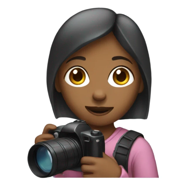a girl with a camera  sticker