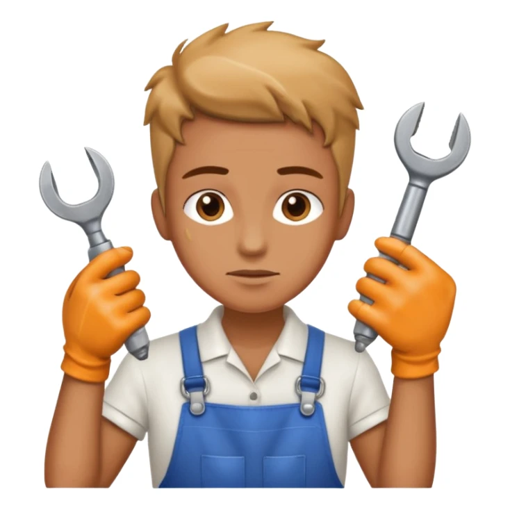 person Repairing a tool sticker