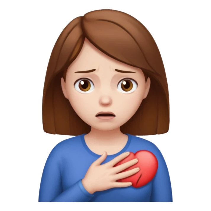 mulher com dor na barriga sticker