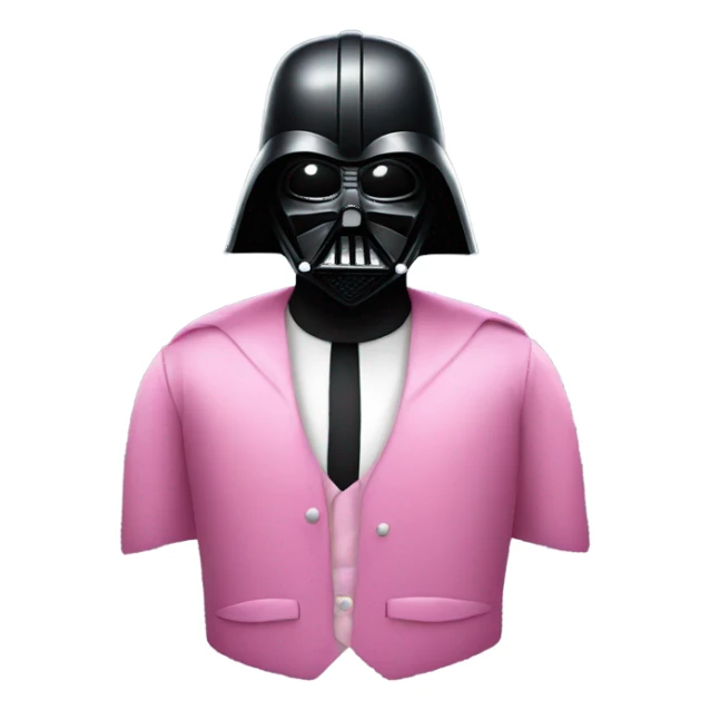 full pink suit darth vader sticker
