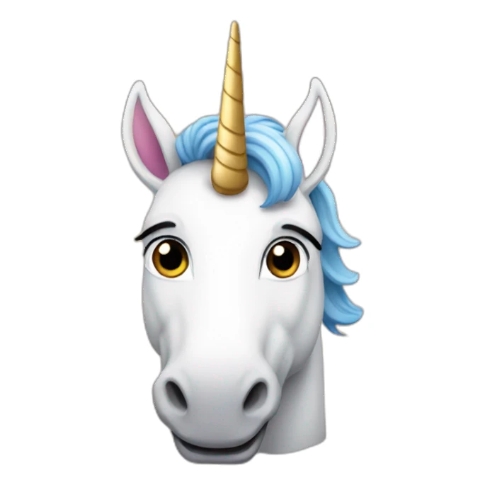 Tim cook as a unicorn sticker