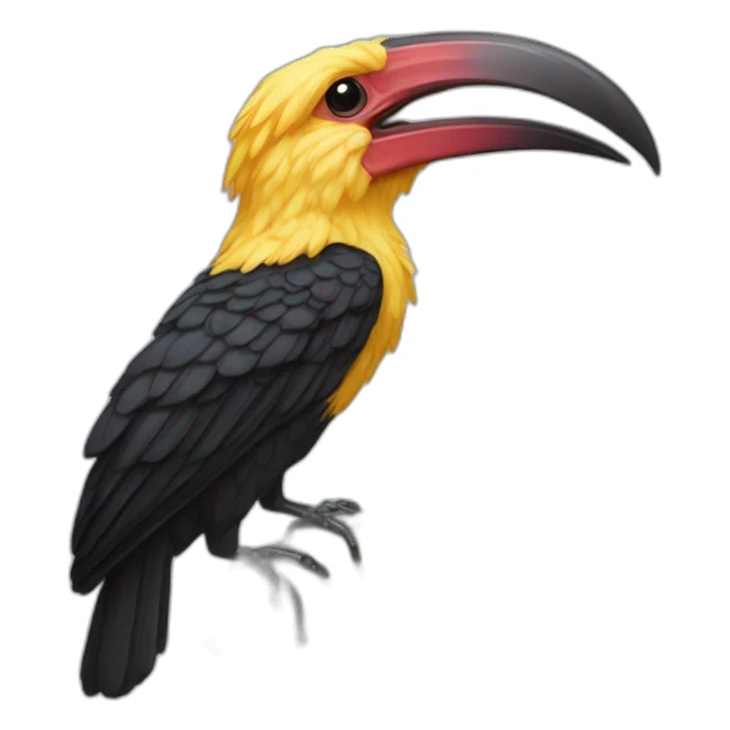 Yellpw billed Hornbil sticker