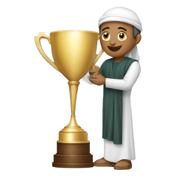 Muslim  winning trophy sticker