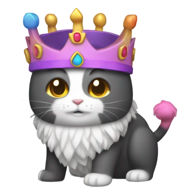 Nyan Cat King Full body  sticker