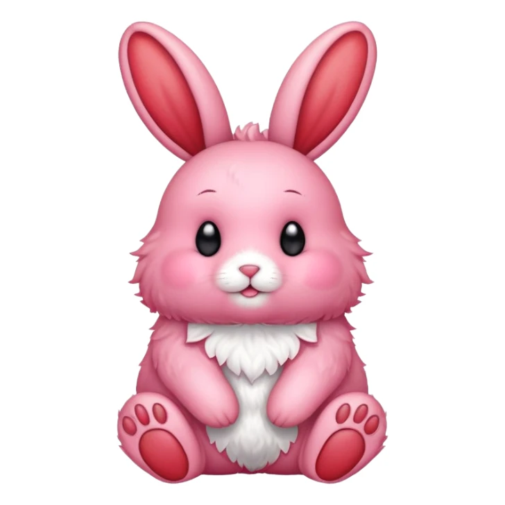 A strawberry bunny sticker