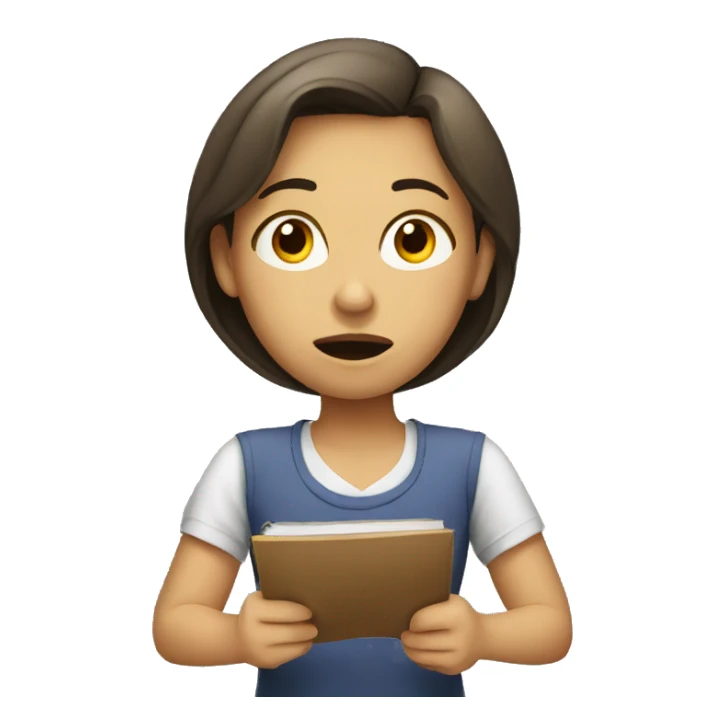 girl procrastinating sticker