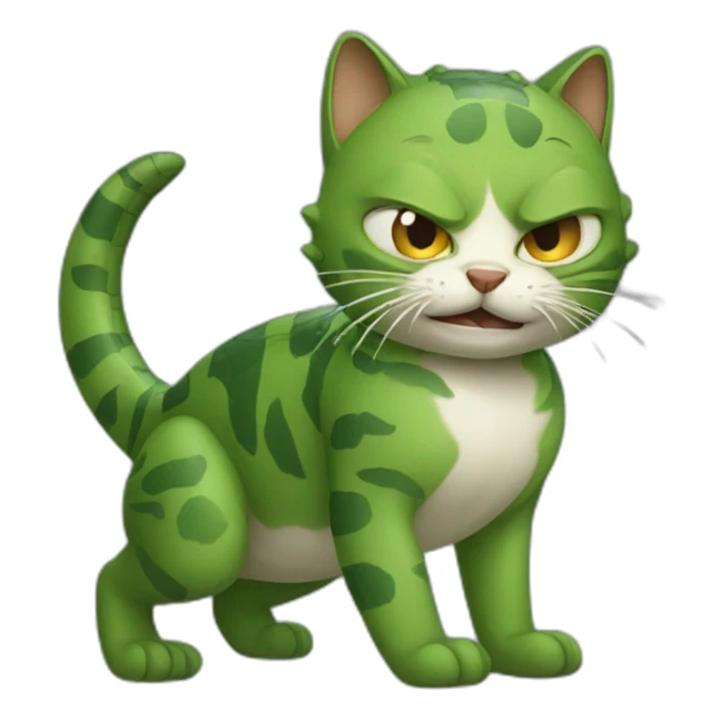 cat that fights an alligator sticker
