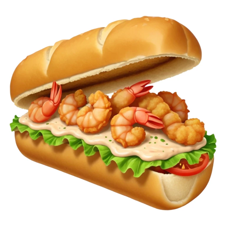 Shrimp poboy sticker