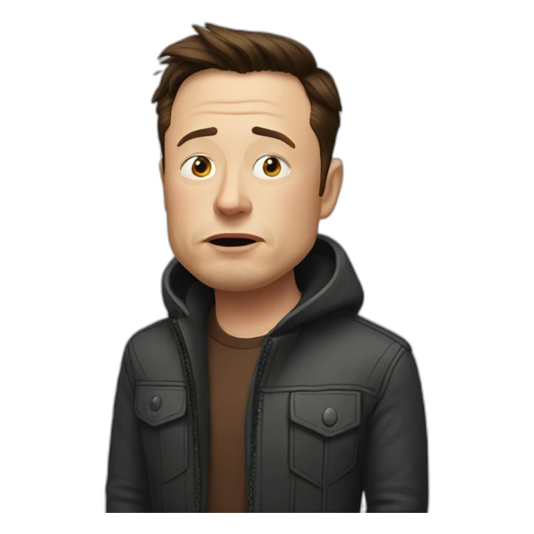 elon musk sad sticker